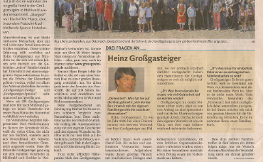 Bericht in der Zeitung Dolomiten vom 21.Juli 2013